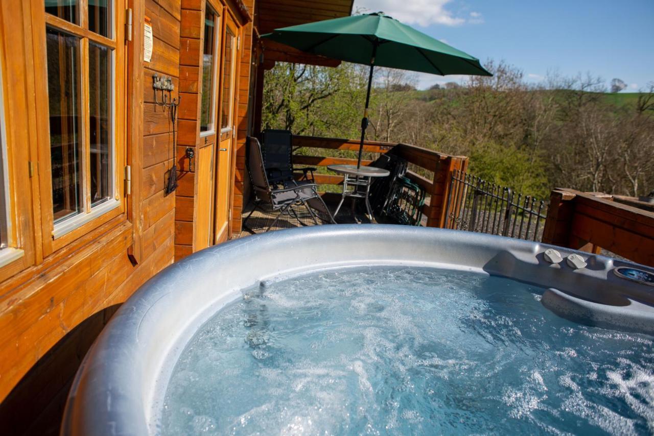 George Cabin - Log Cabin In Wales With Hot Tub Newtown  Exterior foto